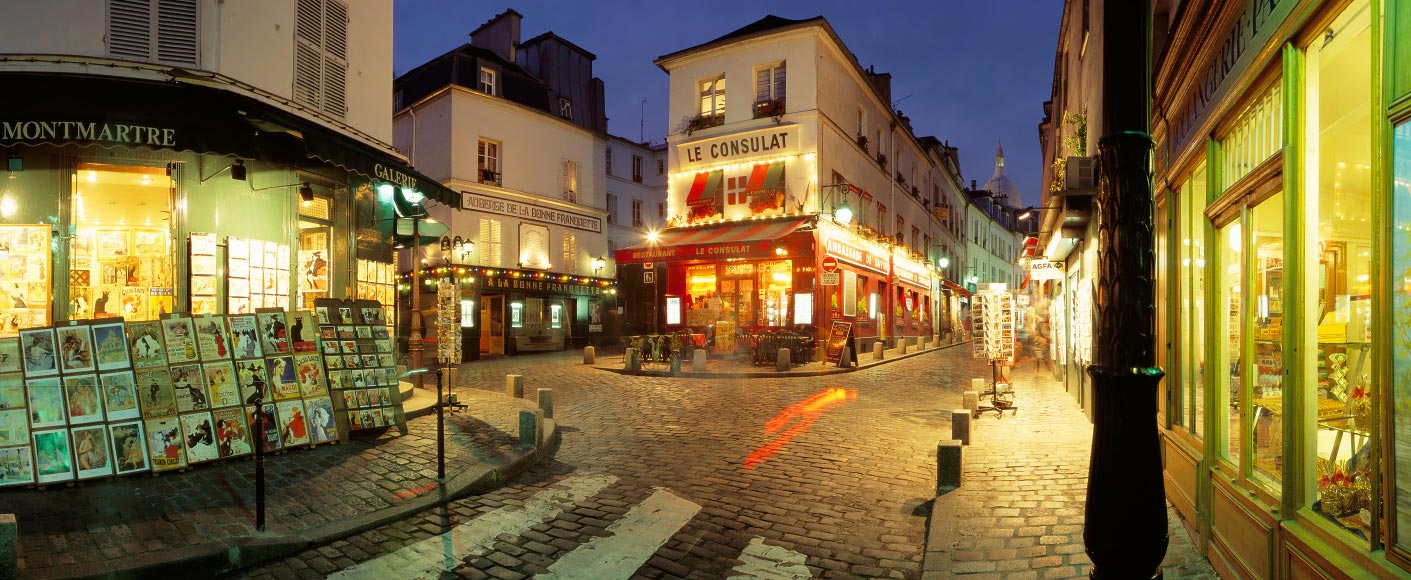 La rue Norvins à Montmartre, Paris