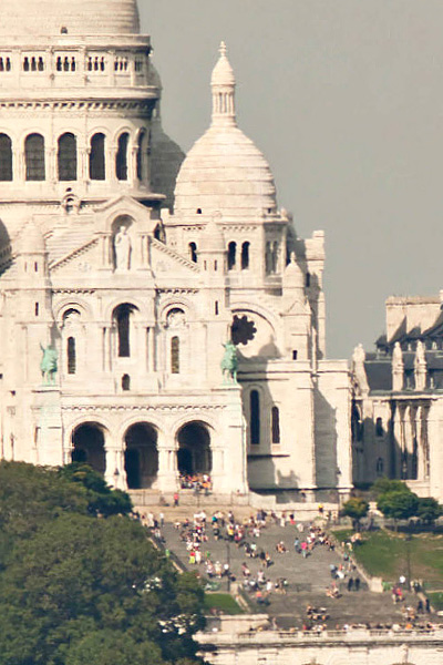 Le Sacré Coeur de Paris sur la photo de Paris 26 gigapixels
