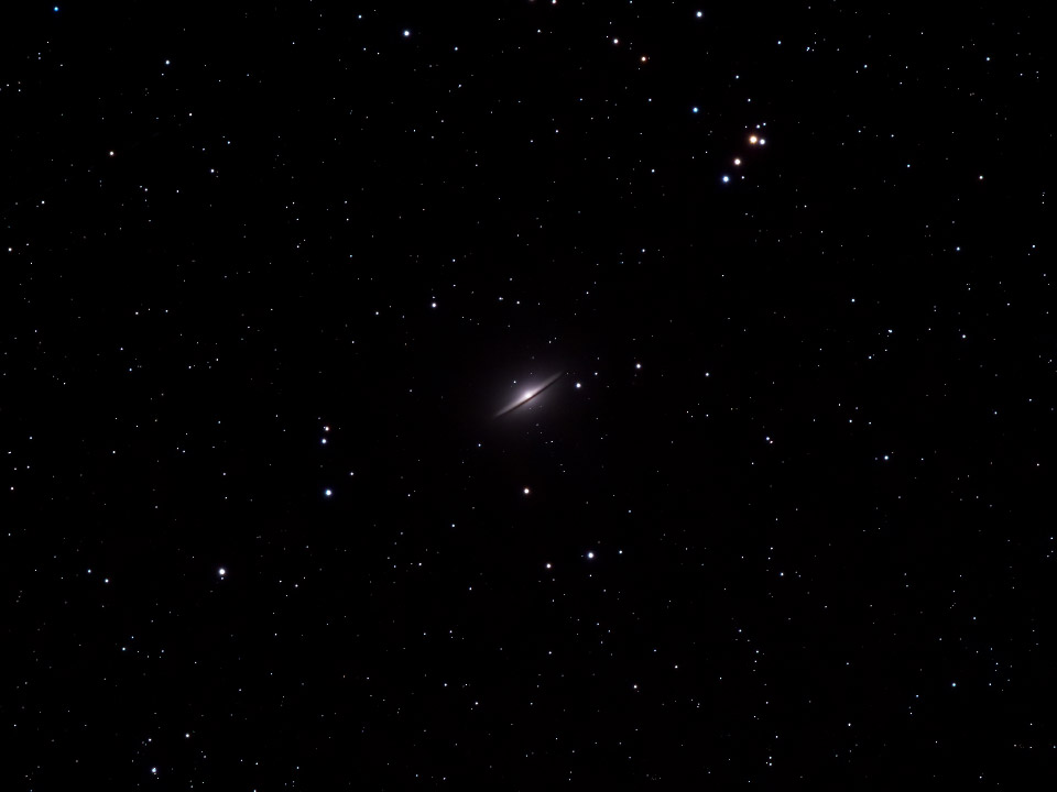 La galaxie M104 dite galaxie du Sombrero