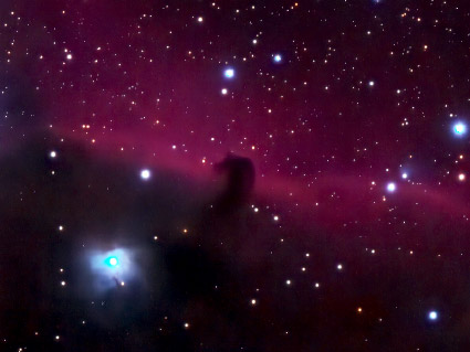 La nébuleuse de la Tête de Cheval dans la constellation d'Orion