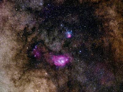 M8 et M20 - La Lagune et Trifide dans la constellation du Sagittaire