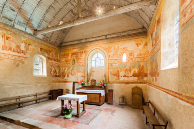 Peintures murales du chœur de l'église Saint-Aignan de Brinay