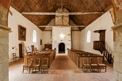 Nef de l'église Saint-Aignan de Brinay