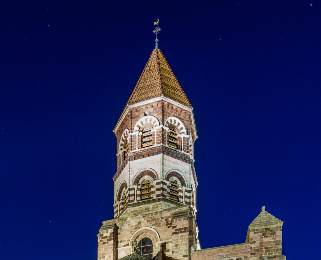 Tour octogonale de la basilique Saint-Julien de Brioude