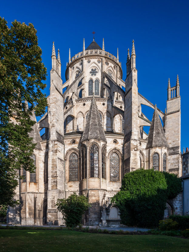 Chevet de la cathédrale de Bourges 