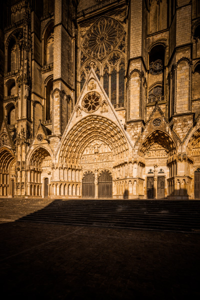 Portails de la façade occidentale de la cathédrale Saint-Etienne de Bourges