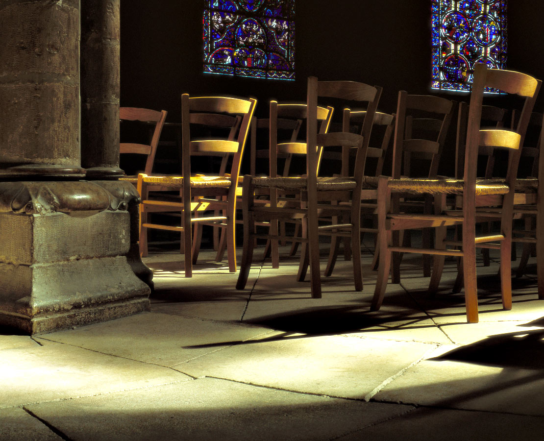 Prie-Dieu dans le déambulatoire de la cathédrale de Bourges