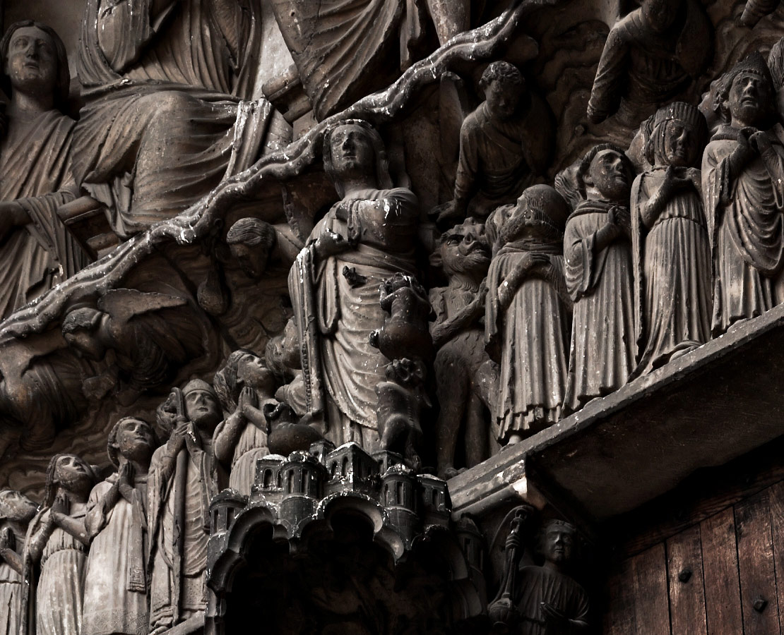 Tympan du portail sud de la cathédrale de Chartres
