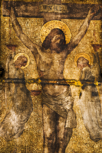 Retable du Christ en croix de l'église Saint-Germain-l'Auxerrois à Paris