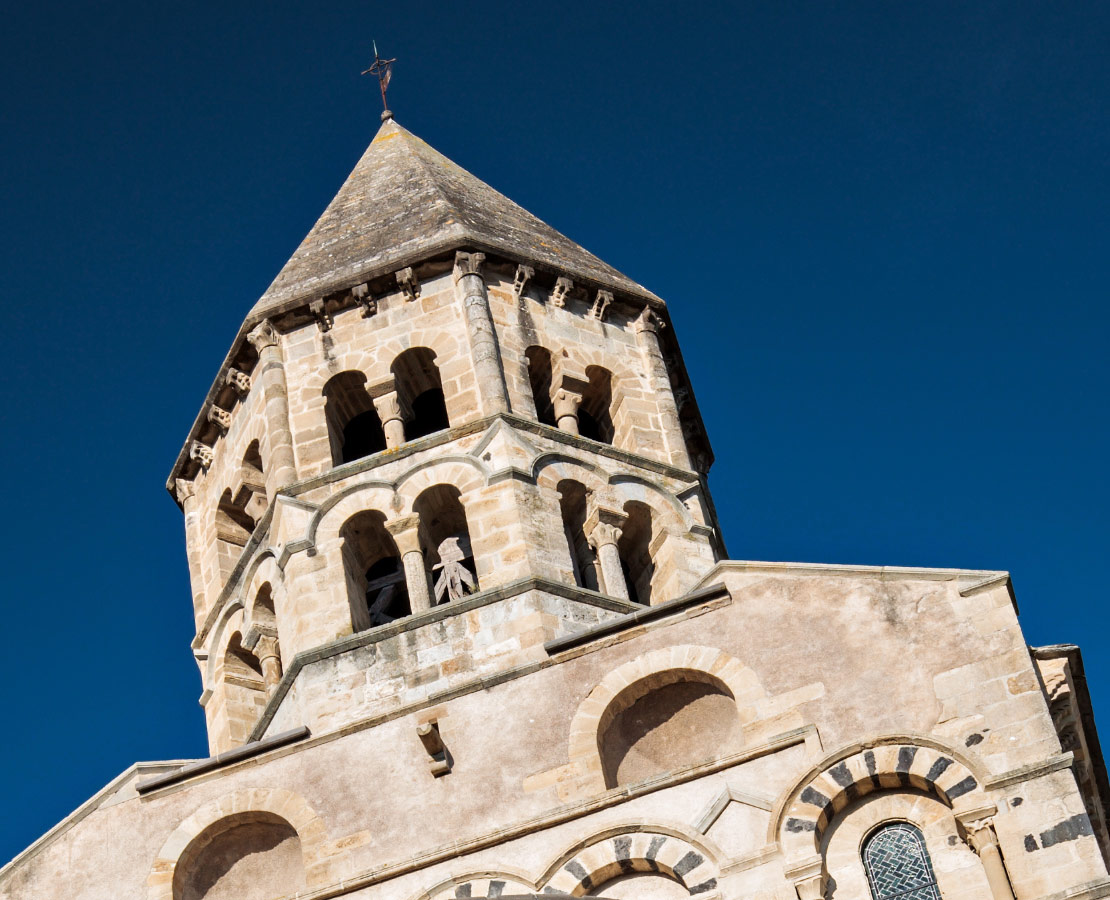 Clocher octogonal de l'église Notre-Dame de Saint-Saturnin