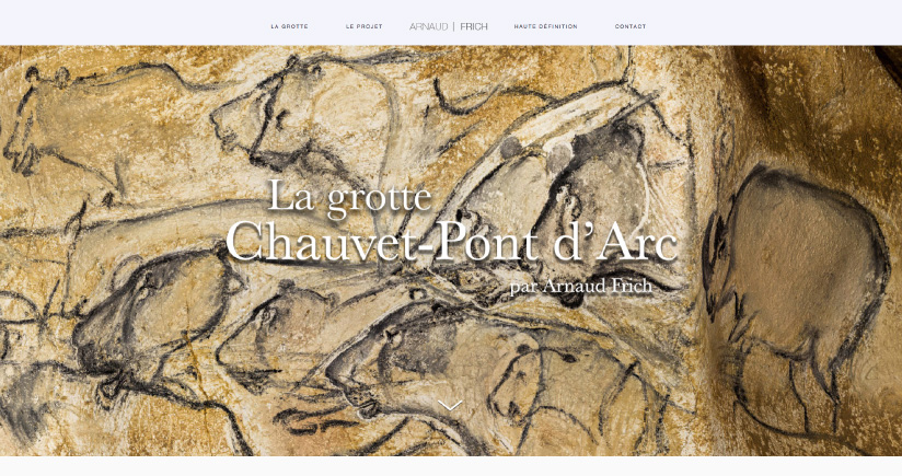 Mon microsite dédié à  ma visite de l'original de la grotte Chauvet