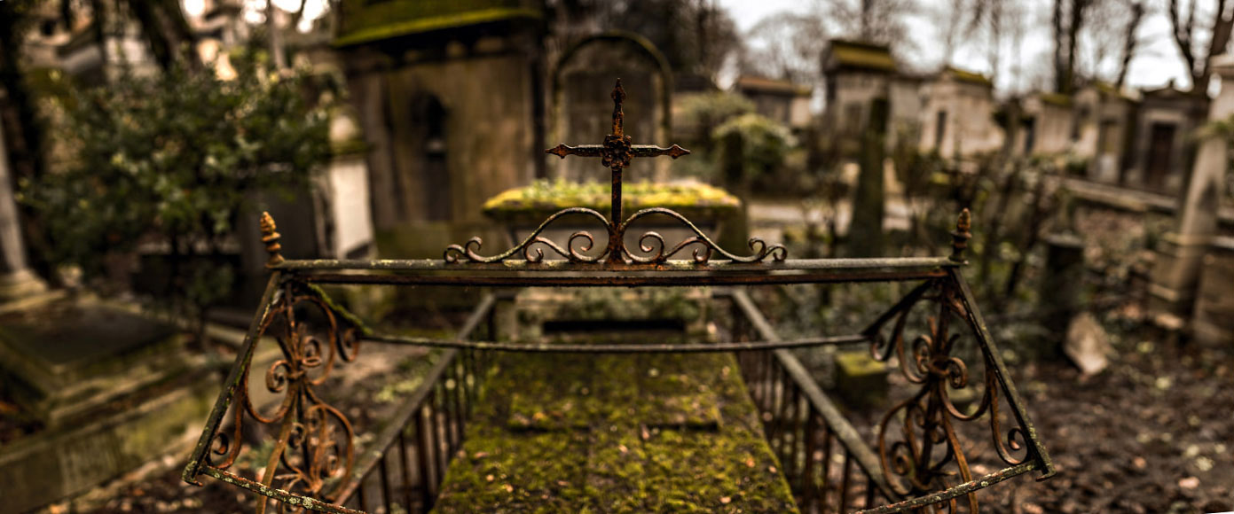 Cimetière du Père Lachaise - Photo panoramique du cimetière du Père Lachaise, Paris - Paris insolite.