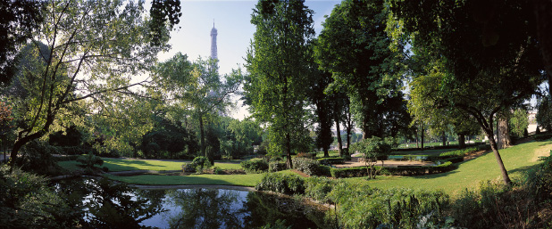 La tour Eiffel depuis les jardins du Trocadéro