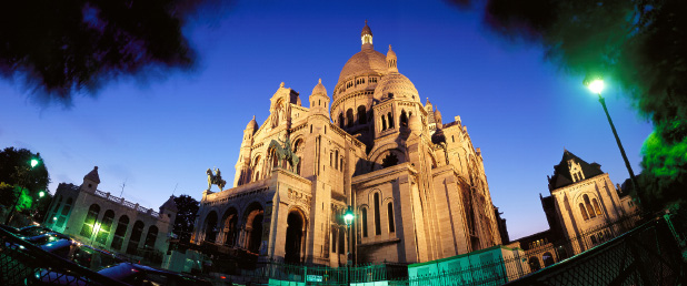 Le Sacré Coeur au crépuscule