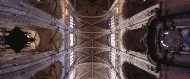 Voûte de l'église Saint-Eustache à Paris