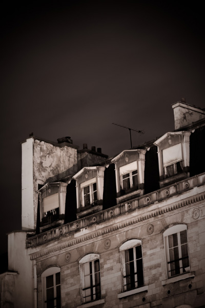 Détail d'un immeuble parisien