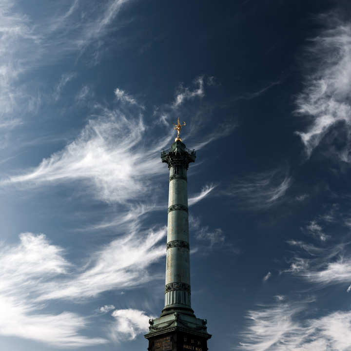 Le Génie de la Liberté de la colonne de Juillet, place de la Bastille 