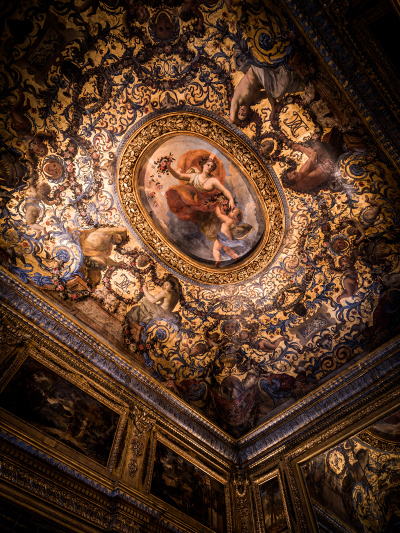 Plafond de l'antichambre de l'Hôtel de Lauzun à Paris