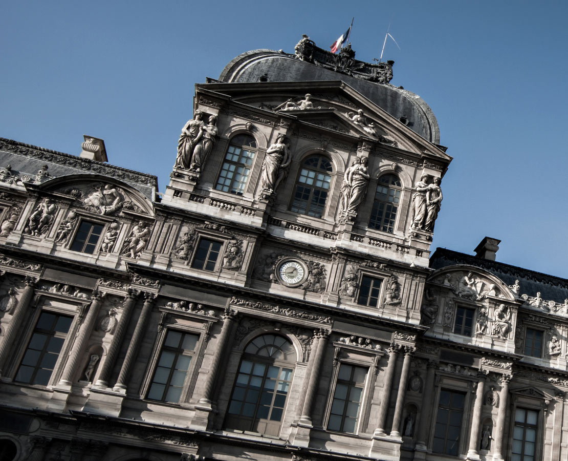 Pavillon de l'Horloge, Cour Carrée du Louvre, Paris 