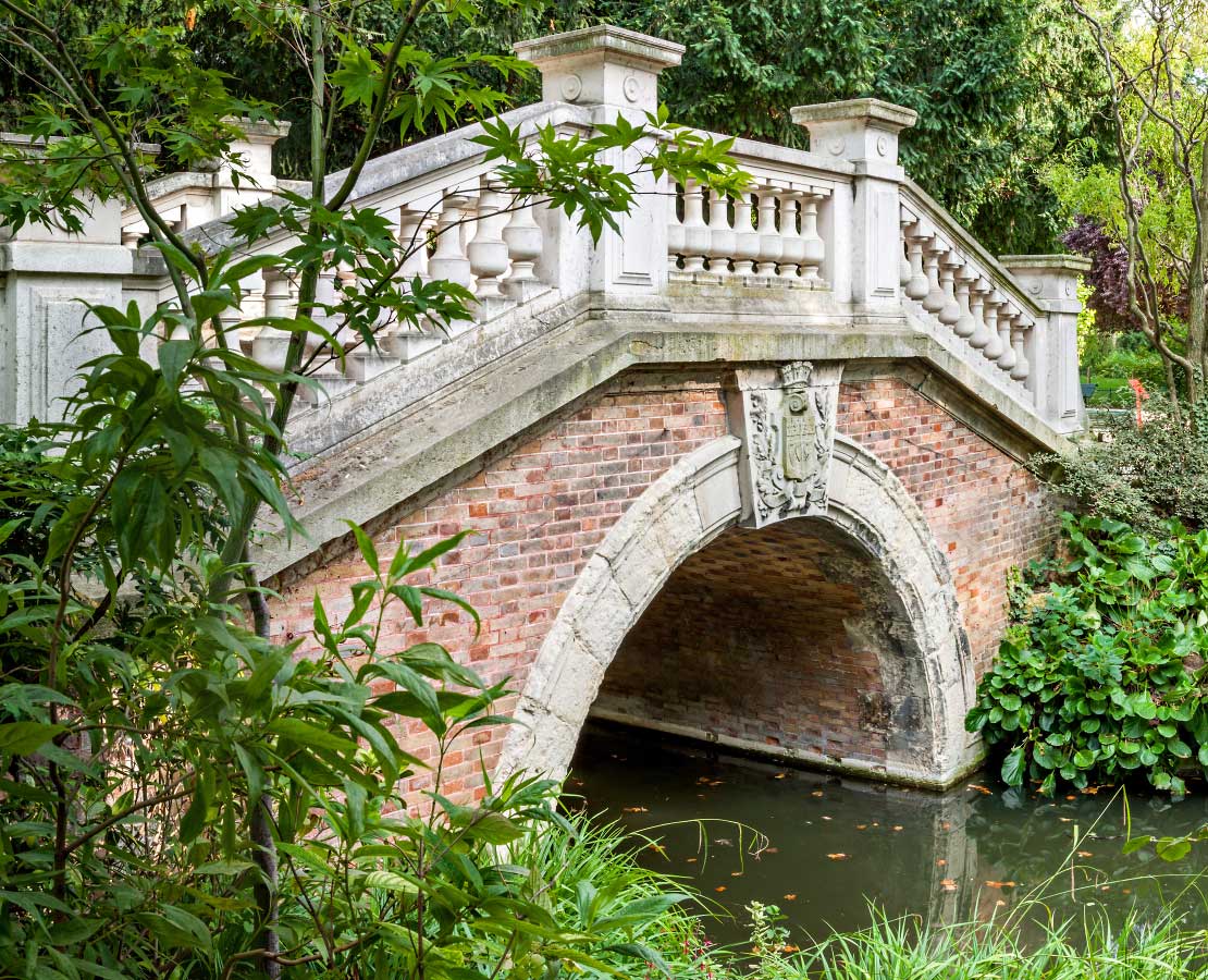 Le petit pont du parc Monceau, Paris