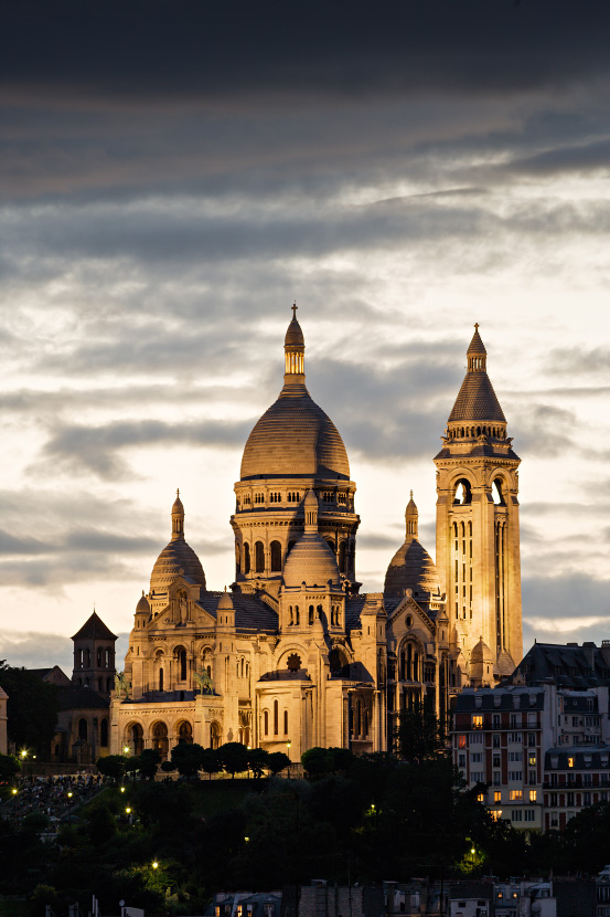 Le Sacré Coeur au crépuscule