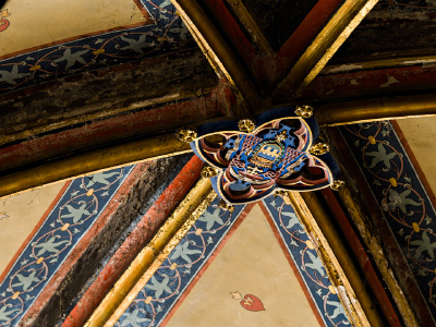 Clef de voûte d'une chapelle de la cathédrale de Bourges