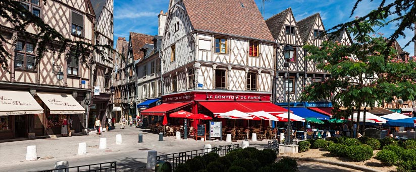 Maisons à colombage de la place Gordaine à Bourges