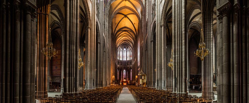 Nef de la cathédrale de l'Assomption de Clermont-Ferrand