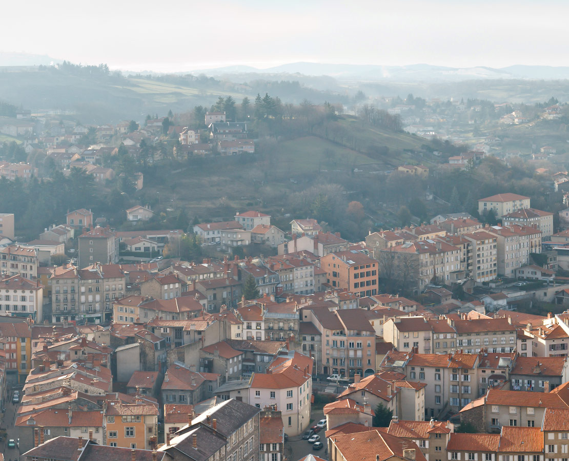 Les toits du Puy-en-Velay, Haute-Loire